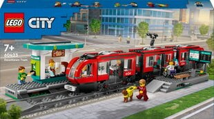 60423 LEGO® City Center Downtown Tram, 811 osaa hinta ja tiedot | LEGOT ja rakennuslelut | hobbyhall.fi