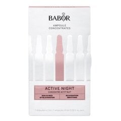 Ampullit kasvoille Babor Active Night, 7 x 2 ml hinta ja tiedot | Kasvoöljyt ja seerumit | hobbyhall.fi