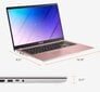 Asus Vivobook Go 15 FHD IPS Pentium Silver N6000 4GB 128GB W11S, Rose Pink Renew hinta ja tiedot | Kannettavat tietokoneet | hobbyhall.fi