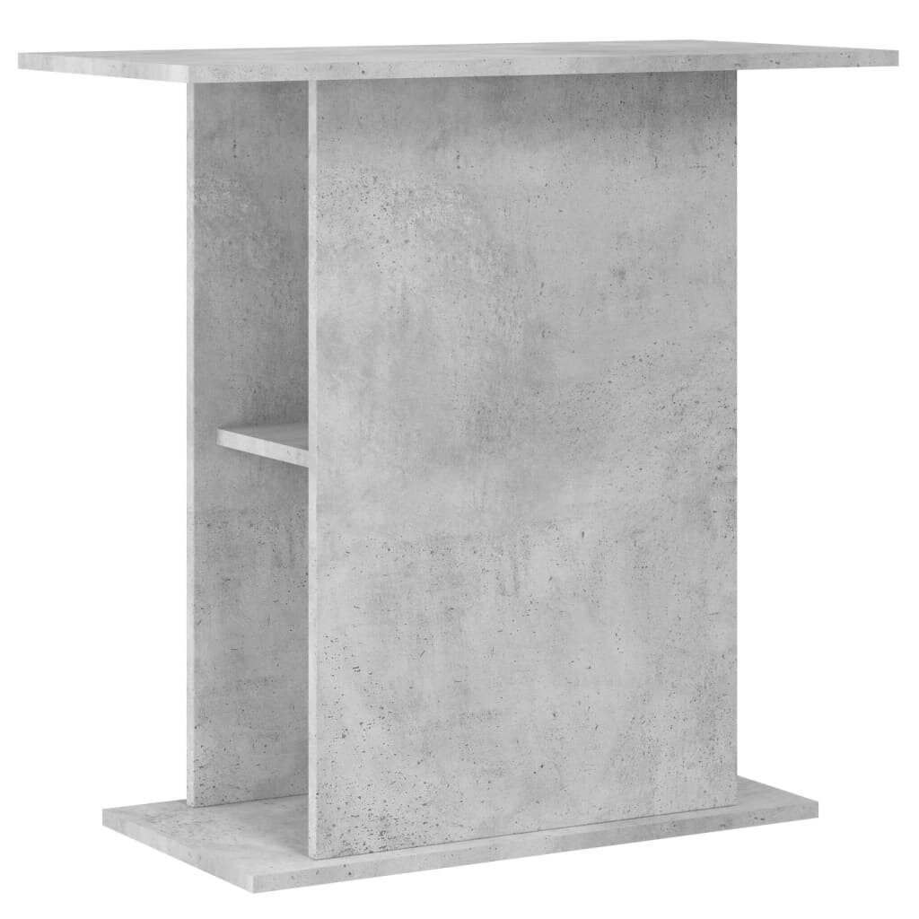 vidaXL Akvaarioteline betoninharmaa 75x36x72,5 cm tekninen puu hinta ja tiedot | Akvaariotarvikkeet | hobbyhall.fi