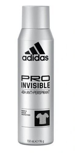 Deodorantti Adidas Pro Invisible 150 ml hinta ja tiedot | Deodorantit | hobbyhall.fi