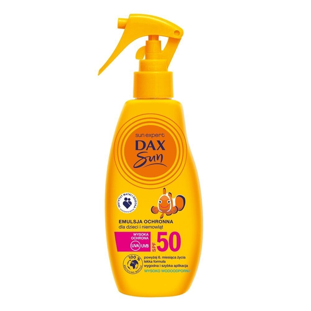 Dax Sun Suojaava Vauvan ja Lapsen Aurinkovoide SPF50, 200ml hinta ja tiedot | Aurinkovoiteet | hobbyhall.fi