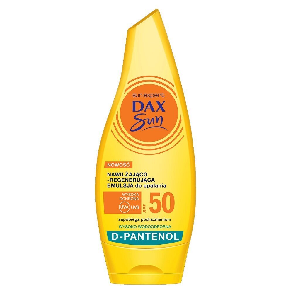 Dax Aurinkovoiteena kosteuttava ja uudistava emulsio SPF50, 175ml hinta ja tiedot | Aurinkovoiteet | hobbyhall.fi