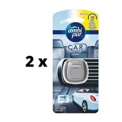 Ilmanraikastin autoihin AMBI PUR New Car 2ml x 2 kpl. paketti hinta ja tiedot | Ilmanraikastimet autoon | hobbyhall.fi