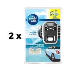 Ilmanraikastin autoihin AMBI PUR Car Ocean & Mist, 7 ml x 2 kpl. paketti hinta ja tiedot | Ilmanraikastimet autoon | hobbyhall.fi