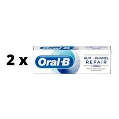 Hammastahna Oral B Gum & Enamel Professional Whitening, 75ml x 2 kpl. paketti hinta ja tiedot | Suuhygienia | hobbyhall.fi