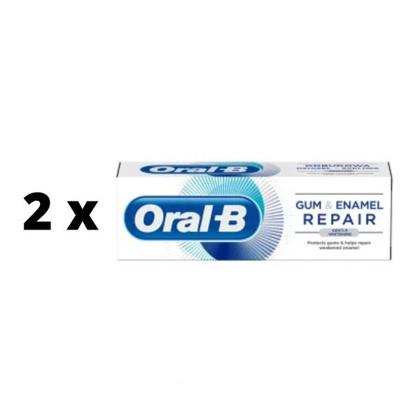 Hammastahna Oral B Gum & Enamel Professional Whitening, 75ml x 2 kpl. paketti