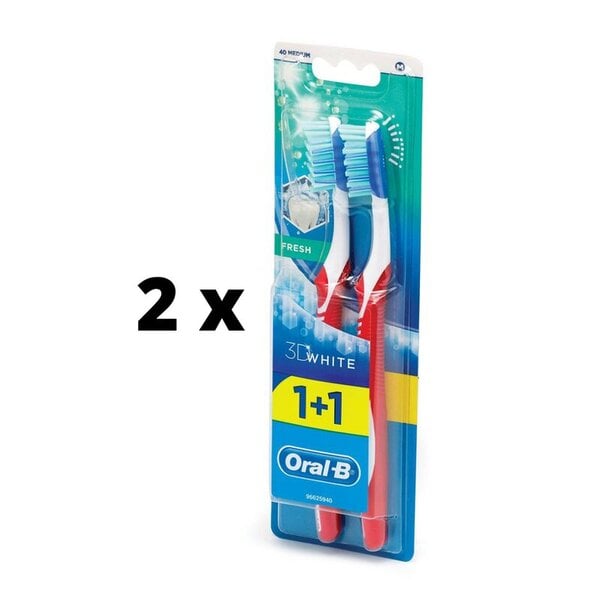 Hammasharja Oral-B 3DW 40 Medium 1+1, x 2 kpl. paketti