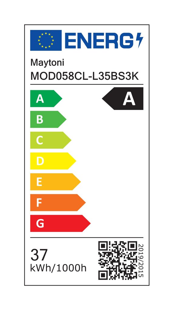 Maytoni Moderni kattovalaisin Rim MOD058CL-L35BS3K Messinki hinta ja tiedot | Kattovalaisimet | hobbyhall.fi