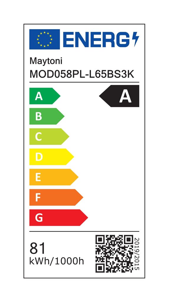 Maytoni Moderni Riippuvalaisin Rim MOD058PL-L65BS3K Messinki hinta ja tiedot | Kattovalaisimet | hobbyhall.fi