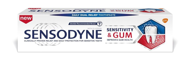 Sensodyne Sensitivity&Gum hammastahna, 6 x 75 ml