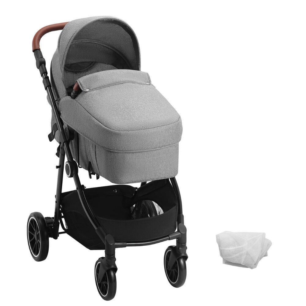 Baby Buggy lastenvaunut Vevor, harmaa hinta ja tiedot | Vaunut ja rattaat | hobbyhall.fi