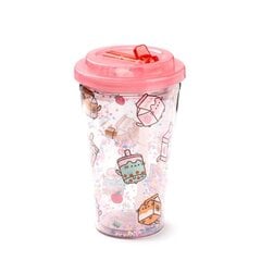 Rikkoutumaton kuppi kaksinkertaisella seinämällä ja oljilla - Pusheen 500ml hinta ja tiedot | Juomapullot | hobbyhall.fi