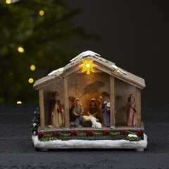 LED jouluvalokoriste paristoilla 0,06W 19x15cm Nativity 992-08 hinta ja tiedot | LED-valonauhat | hobbyhall.fi