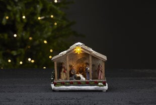 LED jouluvalokoriste paristoilla 0,06W 19x15cm Nativity 992-08 hinta ja tiedot | LED-valonauhat | hobbyhall.fi