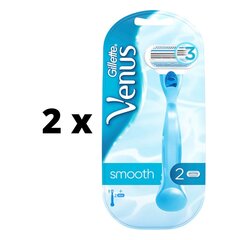 Razor venus Smooth, 2 päätä x 2 kpl. hinta ja tiedot | Parranajo ja karvanpoisto | hobbyhall.fi