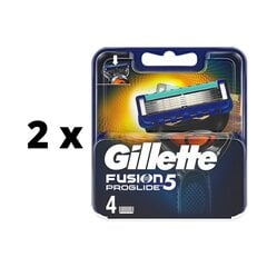 Partakoneen päät Gillette Fusion Proglide Manual, 4 kpl. x 2 pakkaus paketti hinta ja tiedot | Parranajo ja karvanpoisto | hobbyhall.fi