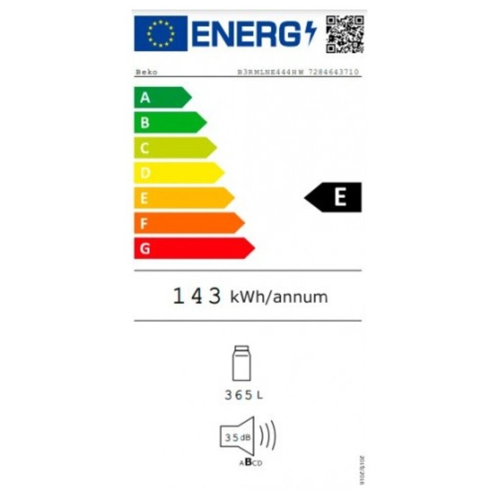 Beko B3RMLNE444HW hinta ja tiedot | Jääkaapit | hobbyhall.fi