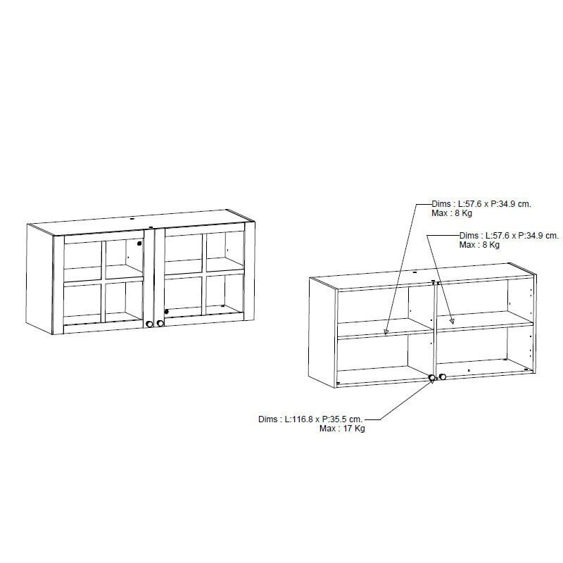 Keittiön kaappi Aatrium Cottage, valkoinen hinta ja tiedot | Keittiön kaapit | hobbyhall.fi