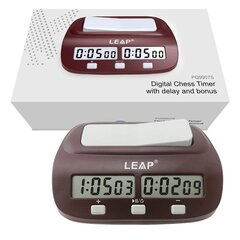 Ammattimainen digitaalinen shakkikello LEAP PQ9907S hinta ja tiedot | Lautapelit ja älypelit | hobbyhall.fi