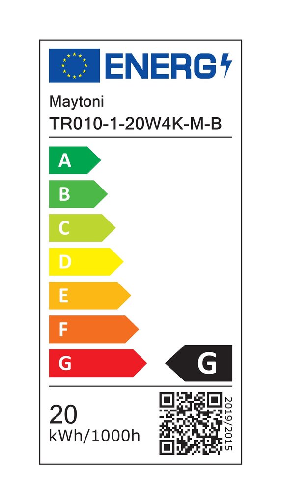 Maytoni Tekniset kiskovalaisinkärjet Rot TR010-1-20W4K-M-B Musta hinta ja tiedot | Kiskovalaisimet ja valokiskot | hobbyhall.fi