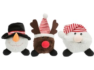 Pehmolelu Trixie Xmas Santa Clauses|Reindeers|Snowman, 18-29 cm, 1 kpl hinta ja tiedot | Koiran lelut | hobbyhall.fi