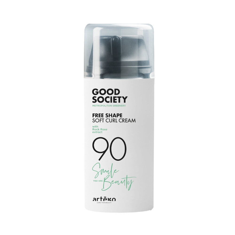 Artego Good Society 90 Free Shape Soft Curl Cream - Kiharakreemivoide kiharille hiuksille, korostaa kiharoita, 100ml hinta ja tiedot | Naamiot, öljyt ja seerumit | hobbyhall.fi