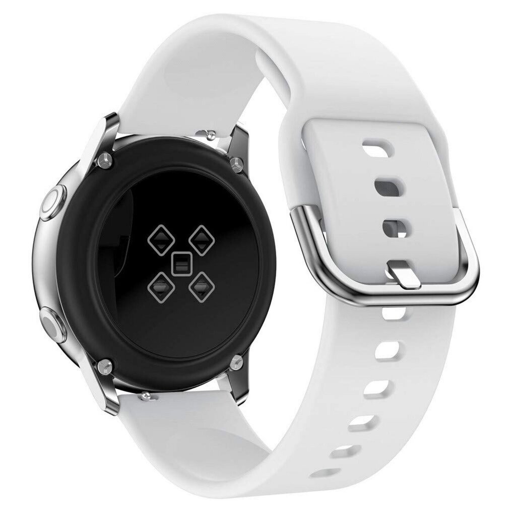 Riff silikonista rihm-käevõrulle Samsung Galaxy Watch leveyden kanssa 20mm White hinta ja tiedot | Älykellojen ja aktiivisuusrannekkeiden lisätarvikkeet | hobbyhall.fi