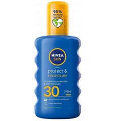 Nivea Aurinkosuoja & kosteuttava aurinkovoide SPF30, 200ml hinta ja tiedot | Aurinkovoiteet | hobbyhall.fi