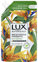 Suihkugeeli Lux Bird of Paradis & Rosehip Oil 500 ml, täyttöpakkaus hinta ja tiedot | Suihkusaippuat ja suihkugeelit | hobbyhall.fi