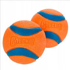 Pallosetti Chuckit! Ultra Ball, M, sininen/oranssi hinta ja tiedot | Koiran lelut | hobbyhall.fi