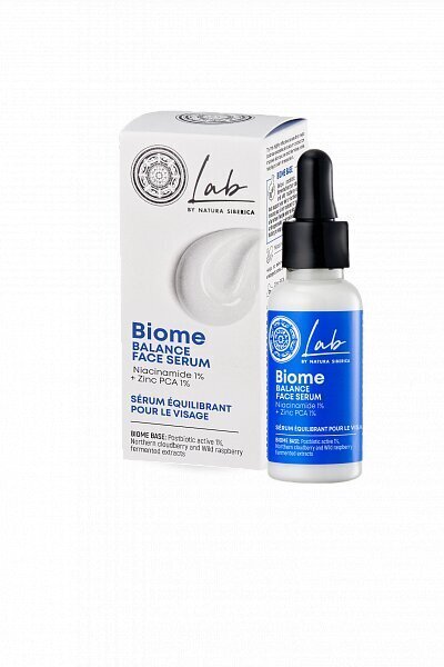 Säätelevä kasvoseerumi Natura Siberica Lab Biome Sebum, 30ml hinta ja tiedot | Kasvoöljyt ja seerumit | hobbyhall.fi