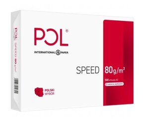 Korkealaatuinen PolSpeed A3 Kopiopaperi, 80g/m², 500 arkkia hinta ja tiedot | Vihkot, muistikirjat ja paperit | hobbyhall.fi