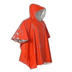 Emergency Survival Poncho Essential Survival Rain Orange hinta ja tiedot | Naisten takit | hobbyhall.fi