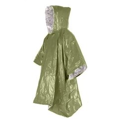 Emergency Survival Poncho Essential Survival Rain vihreä hinta ja tiedot | Naisten takit | hobbyhall.fi