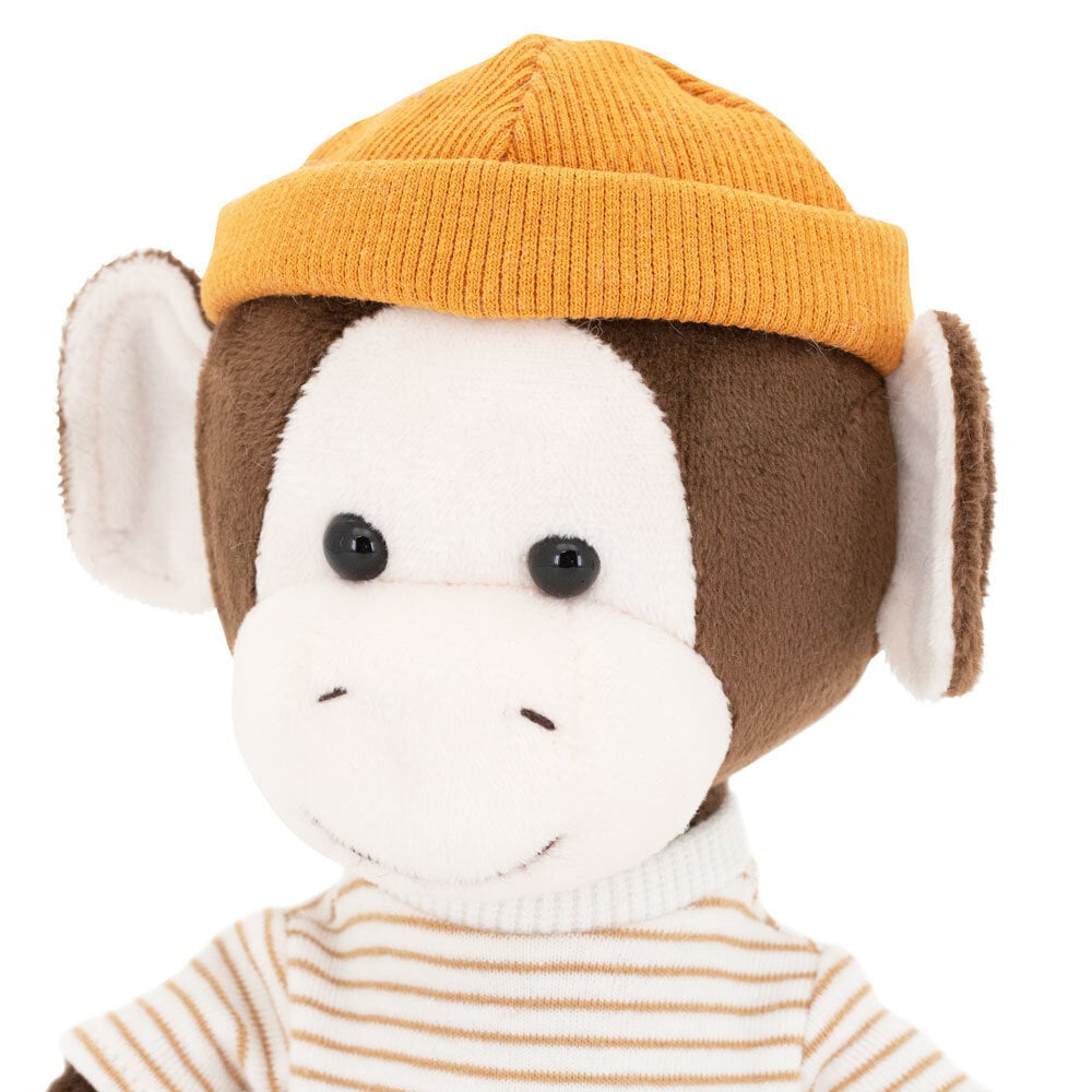 Pehmolelu Monkey Charlie oranssilla hattu 20cm hinta ja tiedot | Pehmolelut | hobbyhall.fi