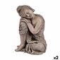 Koristeellinen puutarhafiguuri Buddha, 23 x 34 x 28 cm hinta ja tiedot | Puutarhakoristeet | hobbyhall.fi