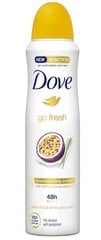 Dove Go Fresh Maracuja Antiperspirantti 150 ml hinta ja tiedot | Deodorantit | hobbyhall.fi