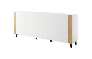 Lipasto Cama Meble Faro, 200x42x82 cm, valkoinen/ruskea hinta ja tiedot | Lipastot | hobbyhall.fi