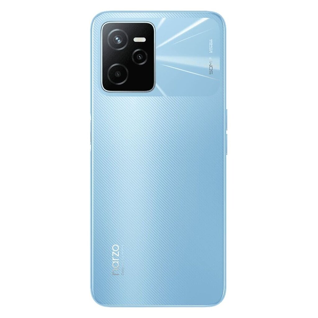 Realme Narzo 50A Prime, 64 Gt, kaksi SIM-korttia, Flash Blue hinta ja tiedot | Matkapuhelimet | hobbyhall.fi