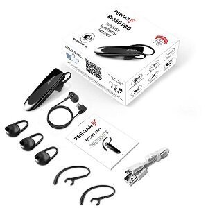 Hands-free-laitteet Feegar BF300 PRO Langattomat kuulokkeet Bluetooth BT 5.0 CSR 32h HD Multipoint hinta ja tiedot | Hands-free -tarvikkeet | hobbyhall.fi