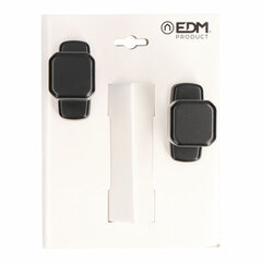 Ovenkahva EDM Musta Alumiini 80 x 39 mm hinta ja tiedot | Ovenkahvat | hobbyhall.fi