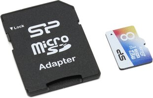 Silicon Power -muistikortti microSDHC 8GB Elite Class 10 + sovitin hinta ja tiedot | Puhelimen muistikortit | hobbyhall.fi