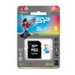 Silicon Power -muistikortti microSDHC 8GB Elite Class 10 + sovitin hinta ja tiedot | Puhelimen muistikortit | hobbyhall.fi