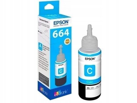 EPSON 664 EcoTank Cyan mustepullo hinta ja tiedot | Mustekasetit | hobbyhall.fi