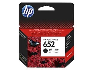 HP alkuperäinen muste 652 musta (musta) hinta ja tiedot | Mustekasetit | hobbyhall.fi