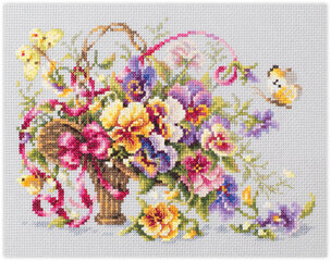 Ristipistopakkaukset Magic Needle "Pansy Bouqet" 219-377 hinta ja tiedot | Kirjontatarvikkeet | hobbyhall.fi