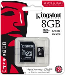 Kingston Industrial Temperature UHS-I U1 hinta ja tiedot | Puhelimen muistikortit | hobbyhall.fi