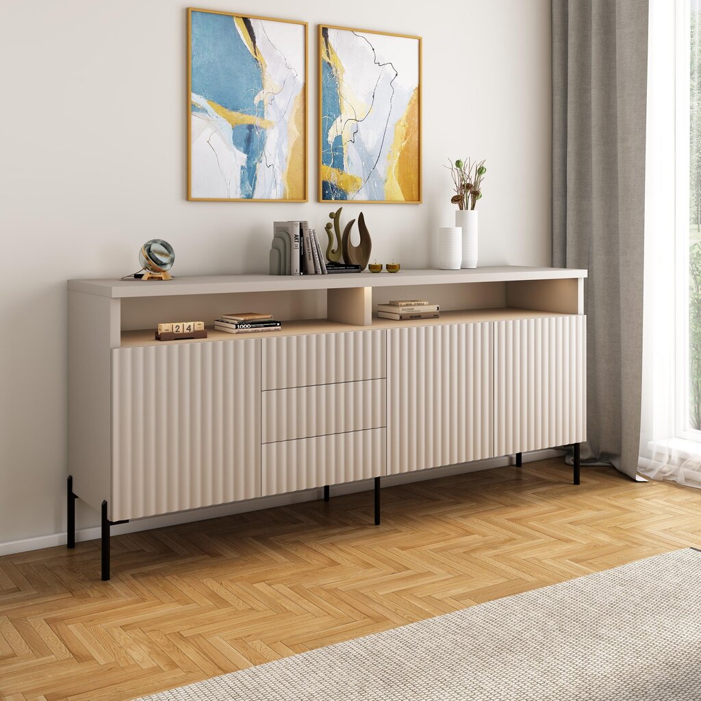 Senkki Zenith FURNLUX EXCLUSIVE, 200x45x89, beige hinta ja tiedot | Lipastot | hobbyhall.fi