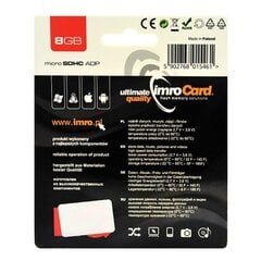 Imro 8 GB, Micro SDHC hinta ja tiedot | Puhelimen muistikortit | hobbyhall.fi